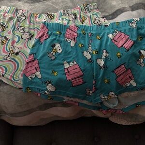 Snoopy Print Boxer Shorts Set